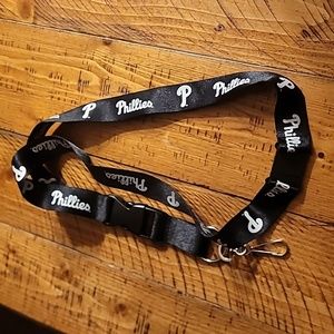 COPY - Phillies black & white lanyard, New with tags